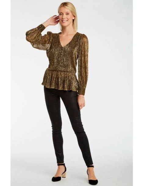 Μπλούζα μεταλιζέ NAF NAF LHNC48D | BON FASHION