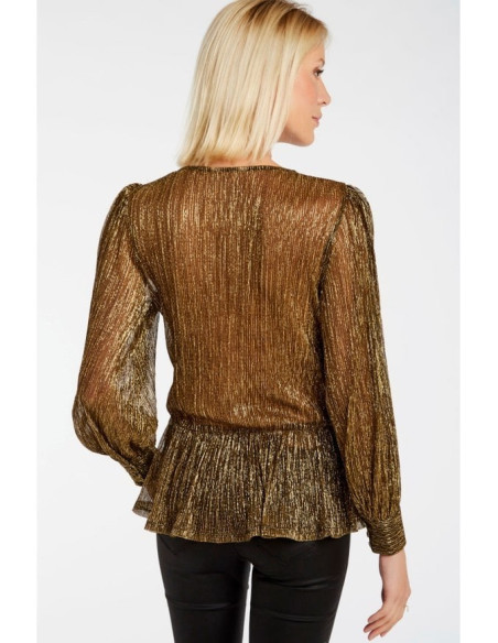 Μπλούζα μεταλιζέ NAF NAF LHNC48D | BON FASHION