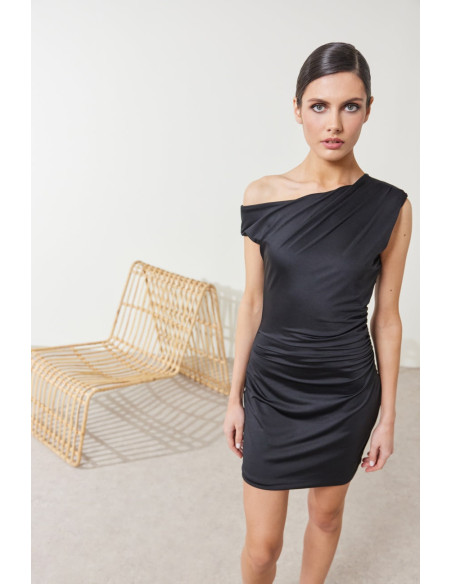 ENZZO Φόρεμα Rosalie 251277-ΜΑΥΡΟ | BON FASHION
