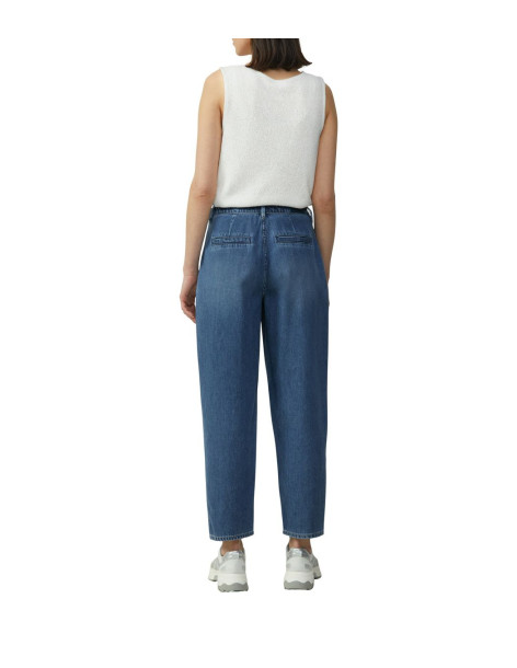 S.OLIVER Semi-sheer knitted top with a round neckline 2164676-0210 2