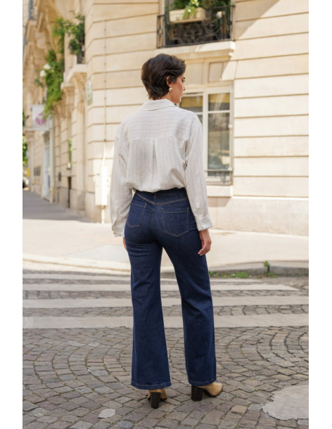 ORAIJE PARIS Wide jeans - Gaspard JD434-BLUE | BON FASHION