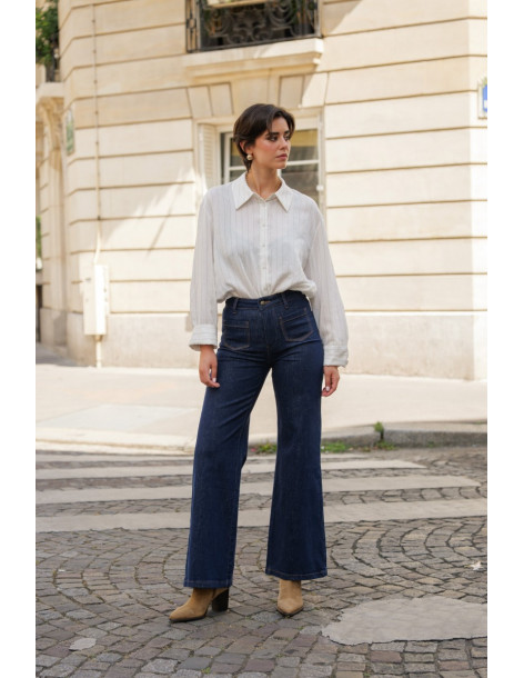 ORAIJE PARIS Wide jeans - Gaspard JD434-BLUE