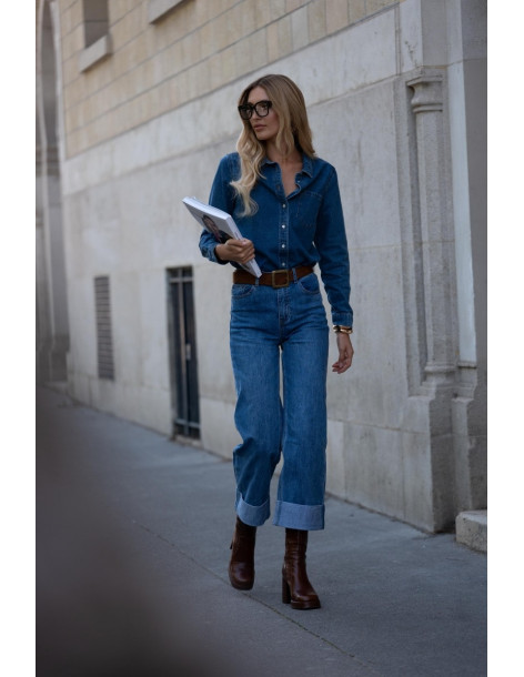 ORAIJE PARIS Denim shirt - Celia JD436-BLUE