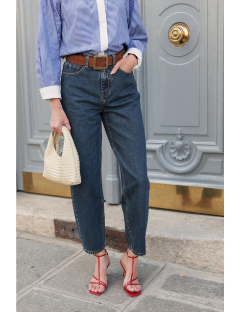 ORAIJE PARIS Jean barrel - Bony JD611-BLUE | BON FASHION