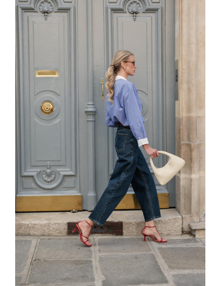 ORAIJE PARIS Jean barrel - Bony JD611-BLUE | BON FASHION