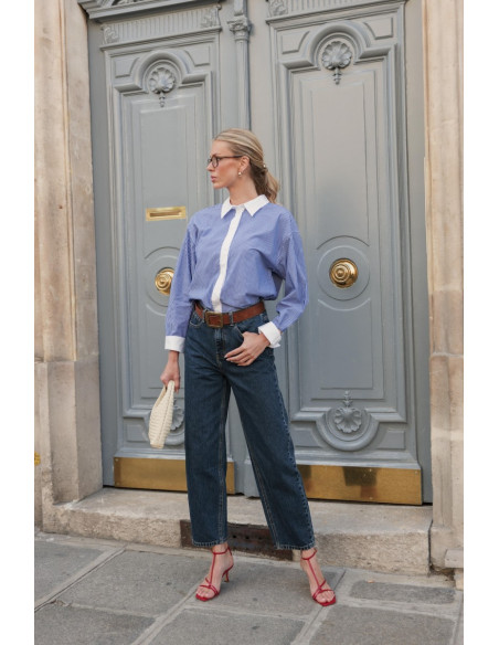 ORAIJE PARIS Jean barrel - Bony JD611-BLUE