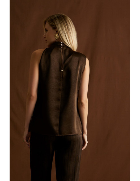 ENZZO Μπλούζα Sedra 252006-ΚΑΦΕ | BON FASHION