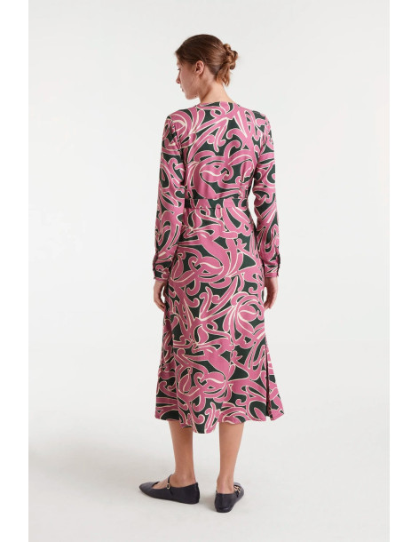 COMPANIA FANTASTICA Pastures print midi dress 53C/43004 2