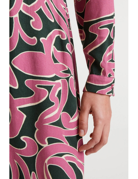 COMPANIA FANTASTICA Pastures print midi dress 53C/43004 | BON FASHION
