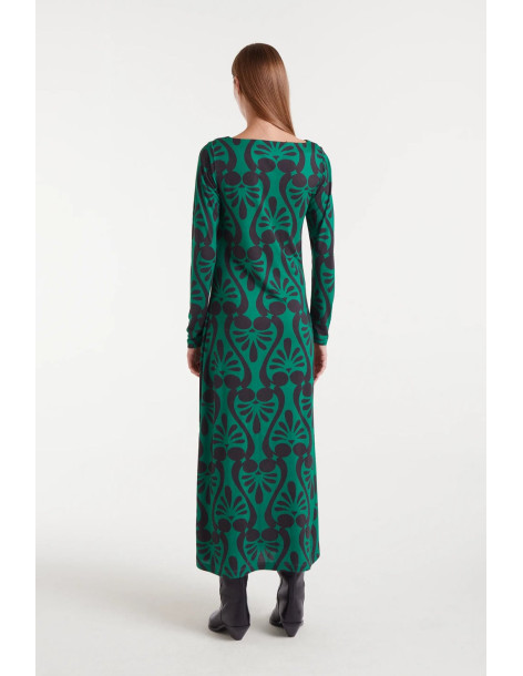 COMPANIA FANTASTICA Long dress with Baroque print 53C/41026 2