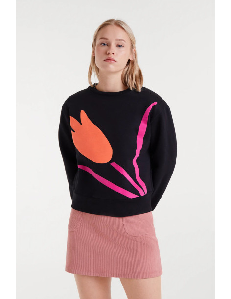 COMPANIA FANTASTICA Flower print sweatshirt 53C/12002