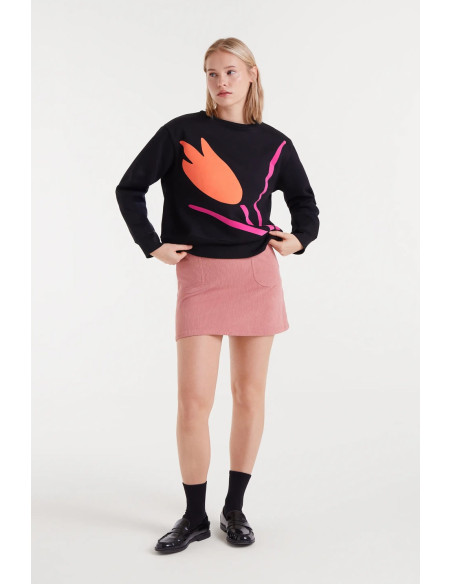 COMPANIA FANTASTICA Flower print sweatshirt 53C/12002 | BON FASHION