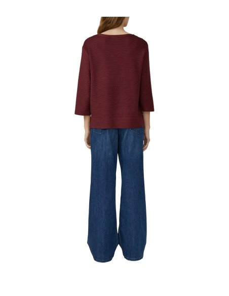 S.OLIVER Lightweight, textured sweatshirt 2169343-3902| BON FASHION
