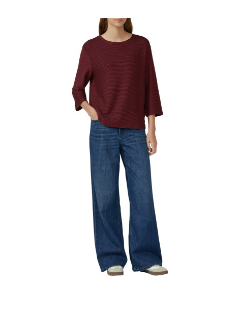 S.OLIVER Lightweight, textured sweatshirt 2169343-3902| BON FASHION