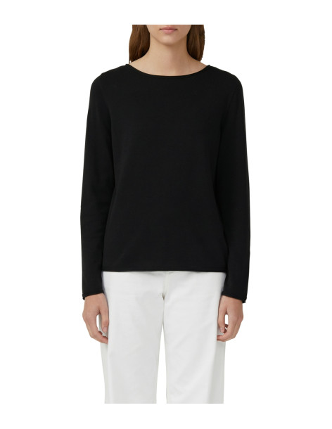 S.OLIVER Soft fine knit jumper with rolled edges 2168768-9999