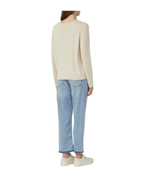 S.OLIVER Soft fine knit jumper with rolled edges 2168768-81W1 | BON FASHION