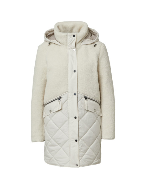 S.OLIVER Short teddy coat in fabric mix 2166586-8001 | BON FASHION