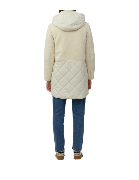 S.OLIVER Short teddy coat in fabric mix 2166586-8001 | BON FASHION