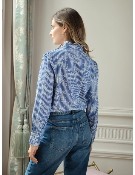 LOVIE & CO SHIRT 4972T-BLUE | BON FASHION