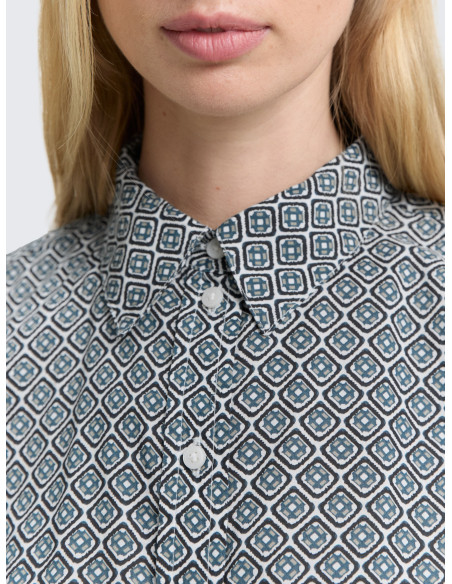 TOM TAILOR Patterned shirt blouse 1047586-39404 | BON FASHION