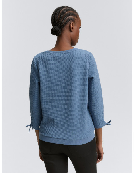 TOM TAILOR Sweatshirt with gathered sleeves 1047227 | BON FASHION