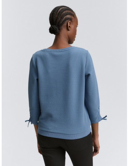 TOM TAILOR Sweatshirt with gathered sleeves 1047227 | BON FASHION