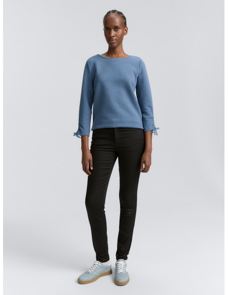 TOM TAILOR Sweatshirt with gathered sleeves 1047227 | BON FASHION