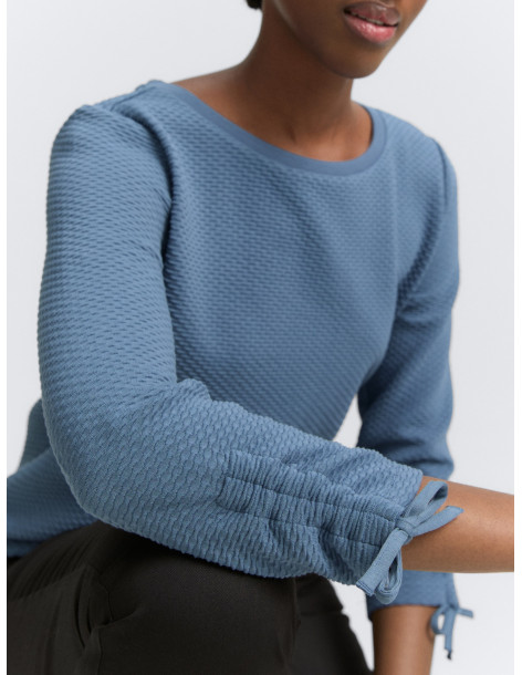 TOM TAILOR Sweatshirt with gathered sleeves 1047227 2