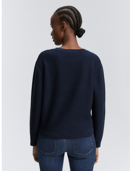 TOM TAILOR Knitted jumper with round neck 1047882-10668 | BON FASHION