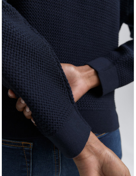 TOM TAILOR Knitted jumper with round neck 1047882-10668 | BON FASHION