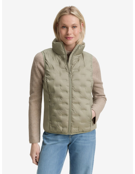 TOM TAILOR Lightweight waistcoat with stand-up collar 1046589-