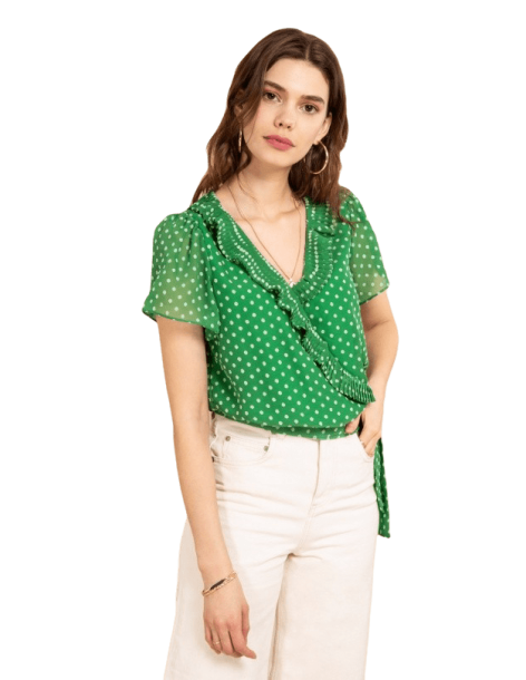 ΜΠΛΟΥΖΑ ΚΡΟΥΑΖΕ LOVIE&CO ASD37223-GREEN