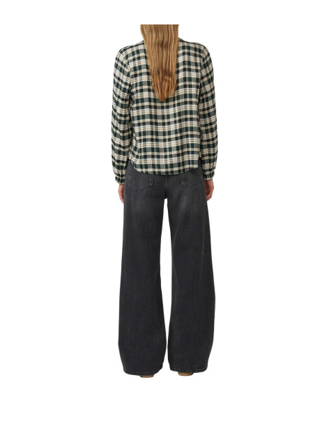 S.OLIVER Check blouse with pleat detail 2170017-69N1 | BON FASHION
