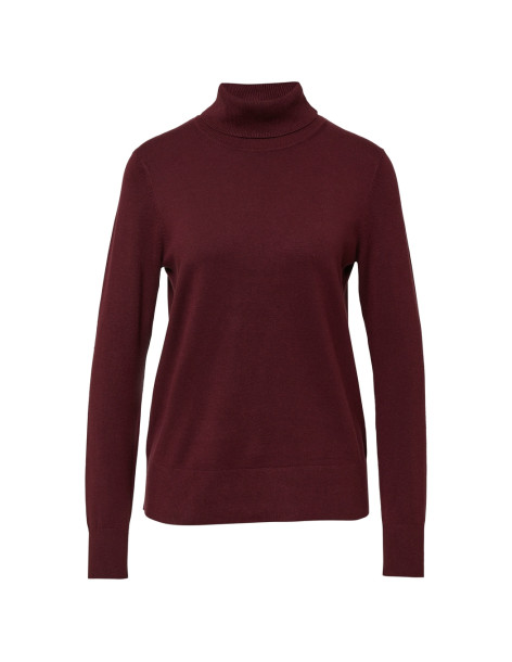 S.OLIVER  knit viscose blend sweater with turtleneck 2167996-3902