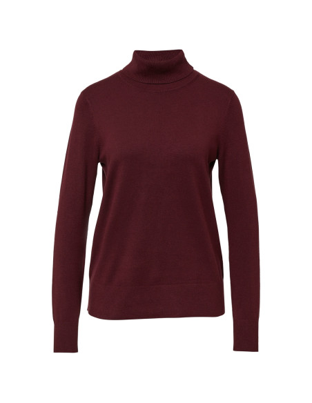 S.OLIVER  knit viscose blend sweater with turtleneck 2167996-3902