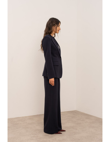 BON FASHION Women's tailored blazer with a slim fit V2506-BLUE | BON FASHION
