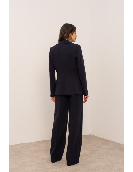 BON FASHION Women's tailored blazer with a slim fit V2506-BLUE | BON FASHION