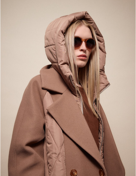 SPLENDID μακρύ μπουφάν 54-101-054-DARK BEIGE | BON FASHION