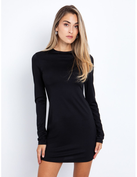 TOI & MOI Mini φόρεμα με cut out πλάτη 50-6704-225-ΜΑΥΡΟ