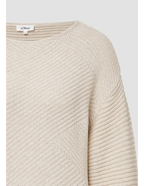 S.OLIVER Structured knitted sweater 2170430-81W9 | BON FASHION