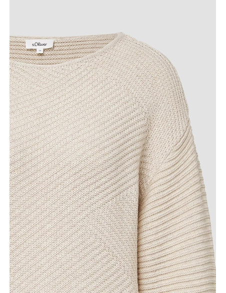 S.OLIVER Structured knitted sweater 2170430-81W9 | BON FASHION