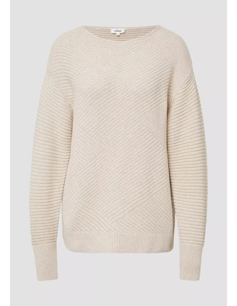 S.OLIVER Structured knitted sweater 2170430-81W9 | BON FASHION