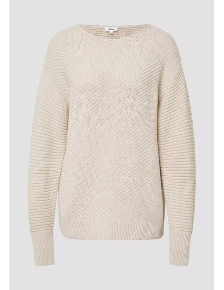 S.OLIVER Structured knitted sweater 2170430-81W9 | BON FASHION