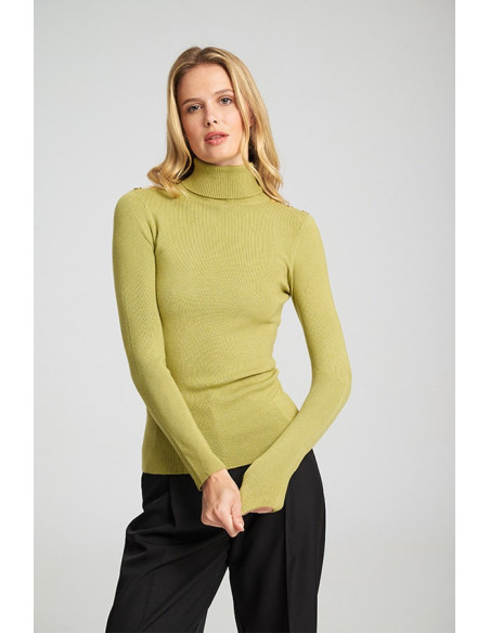 MIND MATTER GINI SWEATER 25-02-09-016-ΠΡΑΣΙΝΟ