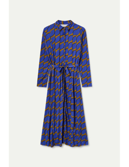 COMPANIA FANTASTICA Skouros Small Print Maxi Dress 54C/41103 | BON FASHION