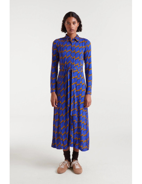COMPANIA FANTASTICA Skouros Small Print Maxi Dress 54C/41103