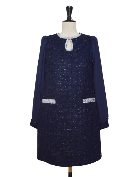 BON FASHION DRESS 50224-NAVY