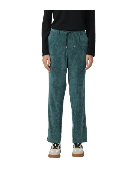 S.OLIVER Ankle cord pants with elastic waistband 2170192-6933 | BON FASHION
