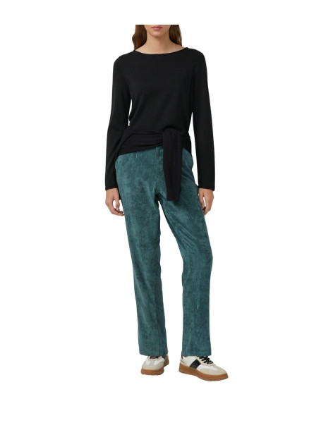 S.OLIVER Ankle cord pants with elastic waistband 2170192-6933 | BON FASHION