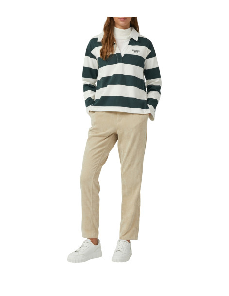 S.OLIVER Ankle cord pants with elastic waistband 2170192-8401 2